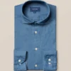 Eton Mid Blue Lightweight Denim Shirt SLIM FIT Off The Water