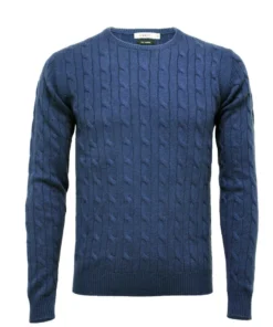 Hommard Cable Knit Crew Sweater