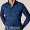 Eton Blue Satin Indigo CONTEMPORARY FIT Shirt Off The Water