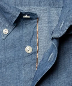 Eton Off The Water Garment Washed Light Blue Denim Shirt 6 Eton Off The Water Garment Washed Light Blue Denim Shirt