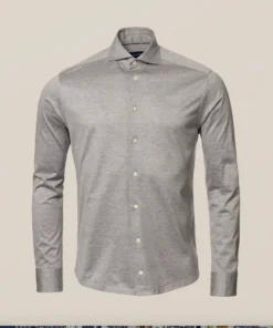 Eton Knitted Long Sleeve Jersey Shirt Slim Fit 10 Eton Knitted Long Sleeve Jersey Shirt Slim Fit