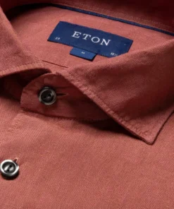 Eton Red Linen Cut Away Collar