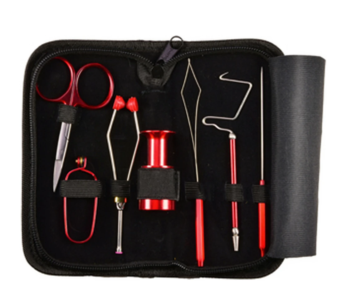 Umpqua Dreamstream 7PC Fly Tying Tool Set RED Fly Tying Vises And Tools 1 Umpqua Dreamstream 7PC Fly Tying Tool Set RED Fly Tying Vises And Tools