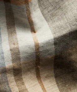 Eton Khaki Plaid Linen Twill Overshirt Off The Water