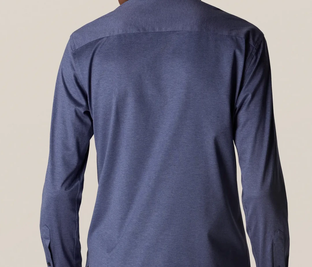 Eton Blue Long Sleeve Jersey Shirt 3 Eton Blue Long Sleeve Jersey Shirt