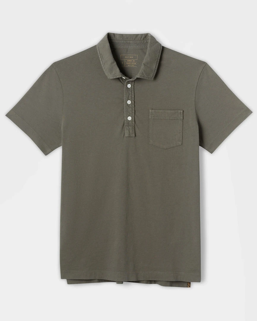 Billy Reid Pensacola Polo Washed Grey 1 Billy Reid Pensacola Polo Washed Grey